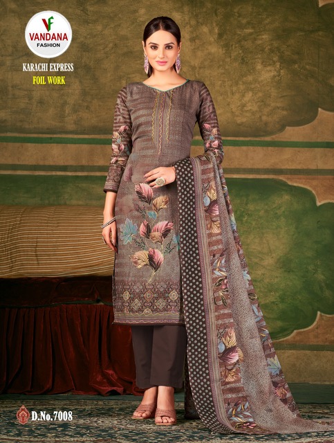 Vandana Karachi Express Soft Cotton Designer Exclusive Dress Material